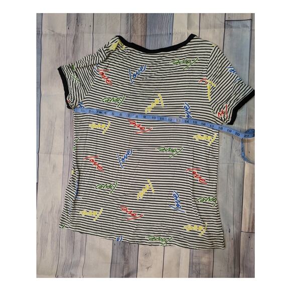 ModCloth Keep the Quirk Comin’ Ringer “love” Tee Size M - Picture 7 of 9